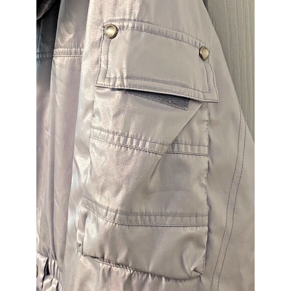 Vtg NILS Purple Ski Suit Women's 4 Insulated Snow Winter Retro Faux Fur Hood - Picture 6 of 15